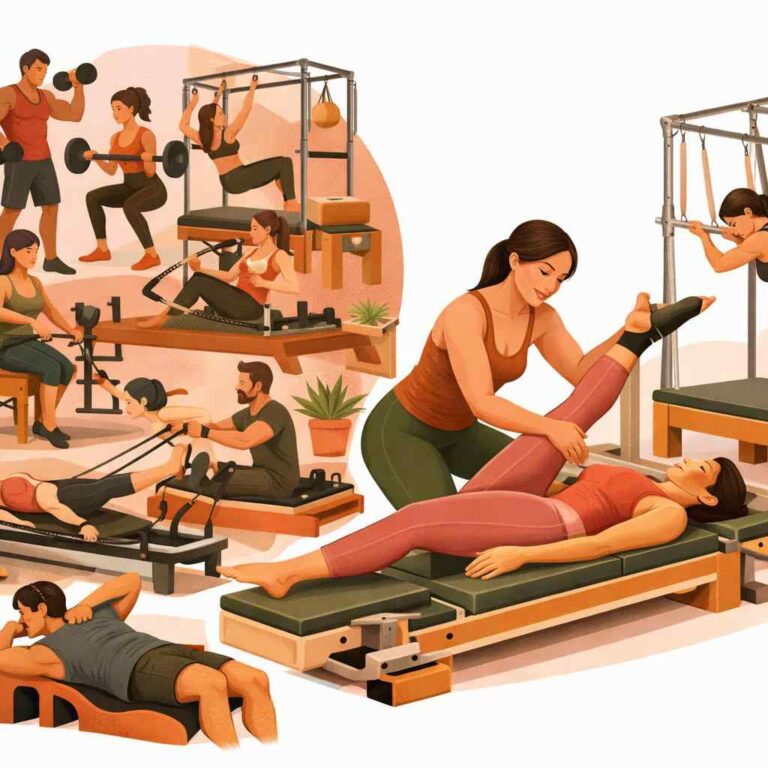 Gym Pilates, Reformer-Only Studios, and Corrective Multi-Apparatus Pilates: What’s the Difference and Why It Matters
